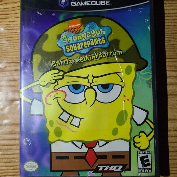 Spongebob Squarepants Battle for Bikini Bottom Nintendo Gamecube Game (AS IS) - Picture 1 of 6